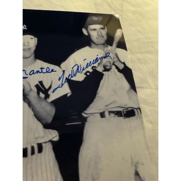 Mickey Mantle, Joe DiMaggio & Ted Williams Signed Photo Yankees/Red Sox - Picture 4 of 4